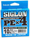 Sunline Siglon PEx4 Braided Fishing Line Package 10 lb 165 yds Orange