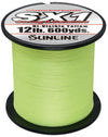 Sunline SX1 Braided Fishing Line 12 lb 125 yds spool