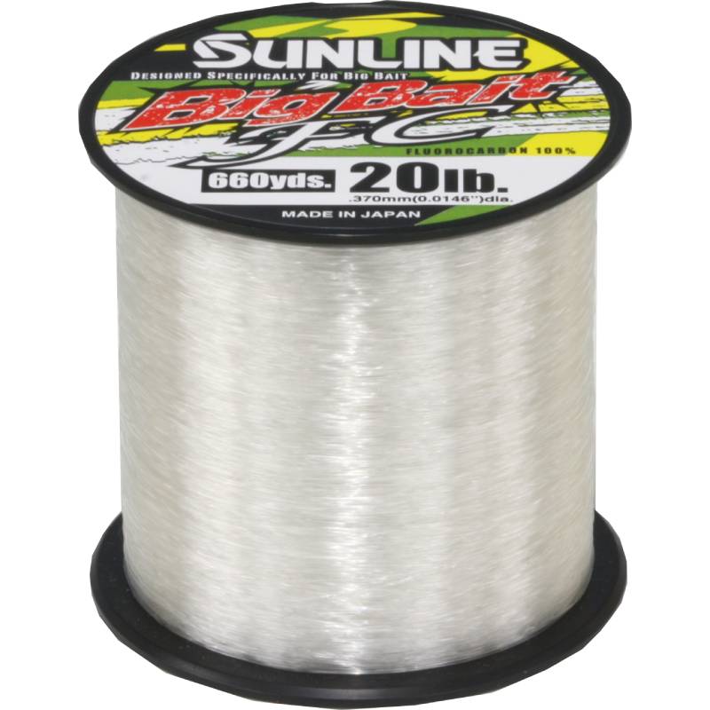 big fishing line spool Sunline Big Bait FC Fluorocarbon 22lb 165yd