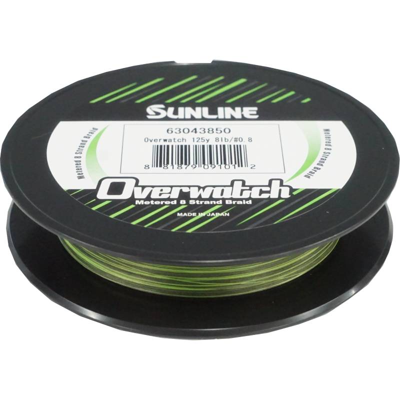 braided fishing line 8lb Sunline Overwatch Chart Metered Braid 18lb 125yd