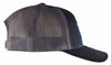 Sunline Badge Trucker Hat Black with Gray Mesh Back