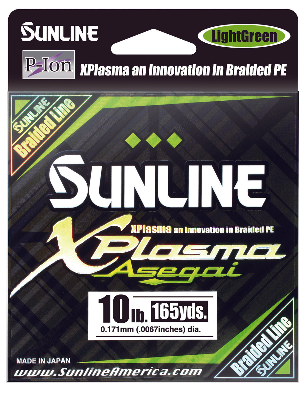Sunline Xplasma Asegai Braided Line Light Green / 12lb
