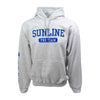 Sunline Pro Staff design on a heavy 50/50 blend grey hooded sweatshirt