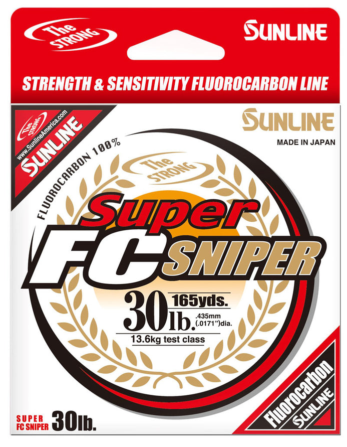 Sunline Super FC Sniper Fluorocarbon Fishing Line 20lb 660yd Natural