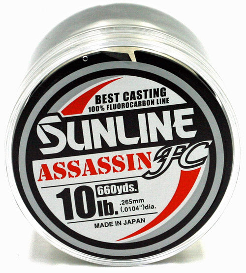 Discount Sunline Assassin Fluorocarbon Fishing Line - 20lb 225 Yds for Sale, Online Fishing Store