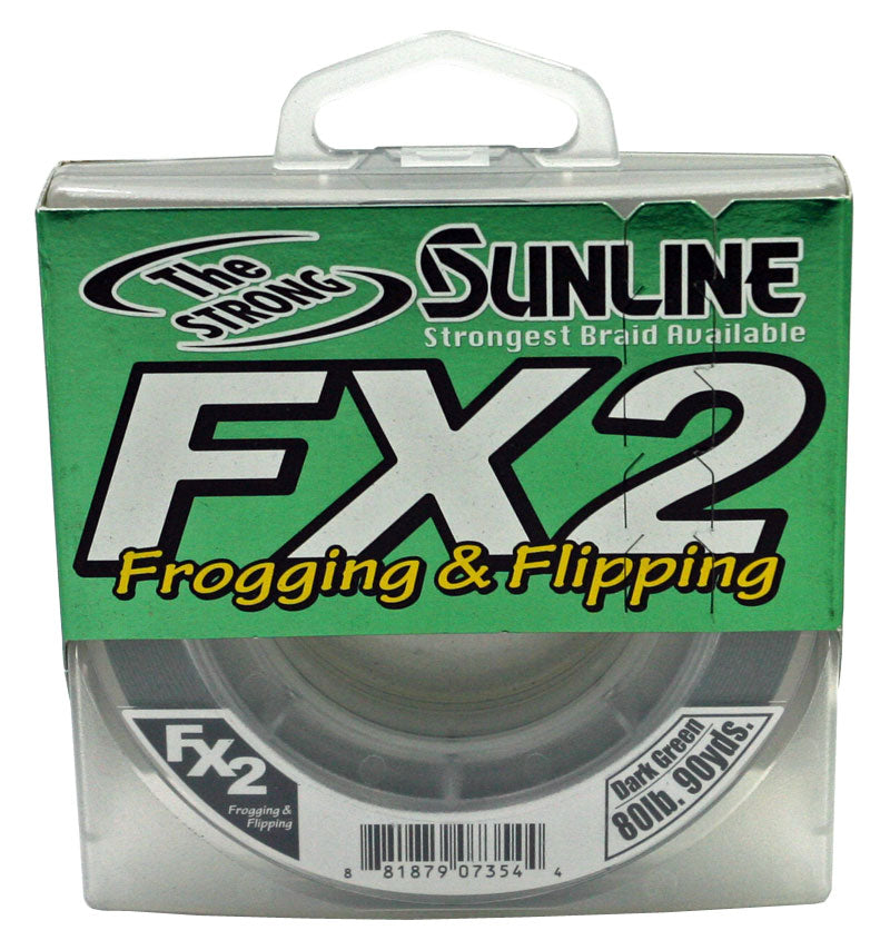 Sunline 60 Lbs 125 Yards Dark Green FX2 Braid Line