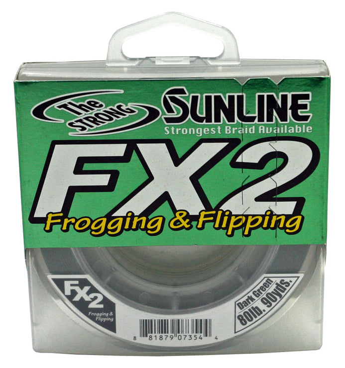 Sunline FX2 Braid Line 60lb-300yd Dark Green