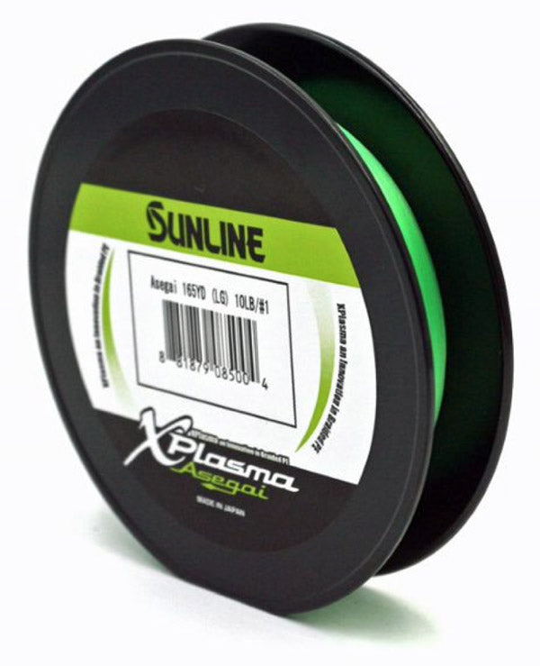 gamma braided fishing line Xplasma Asegai Braid 50 lb / 330 yd / Dark Green