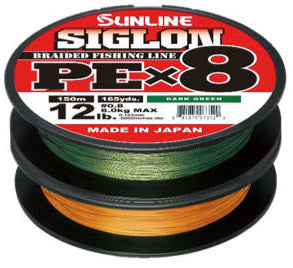 braided fishing line on sale Sunline Siglon PEx8 8-Strand Braided Line 12lb 1968yd, Orange
