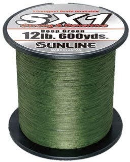 SUNLINE Sx1 Braided Fishing Line 125 Yards Dark Green 12 Lb. for sale  online